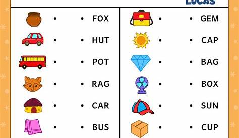 matching words and pictures worksheet