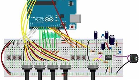 arduino drum kit schematic