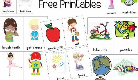 visual schedule for toddlers printable