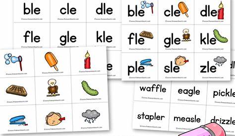 Try these final stable syllable flashcards as a tool to help your