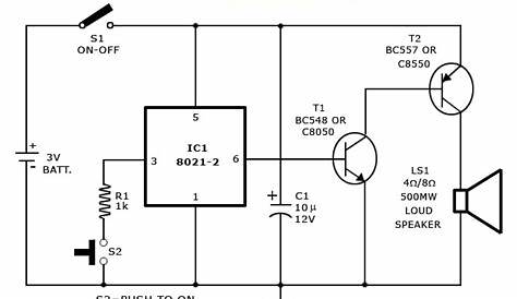 Simple Door Bell Circuit Diagram