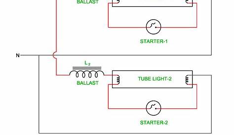 fluorescent light circuit diagram