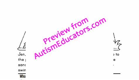 Autism READING COMPREHENSION WORKSHEETS with DATA for Early Readers