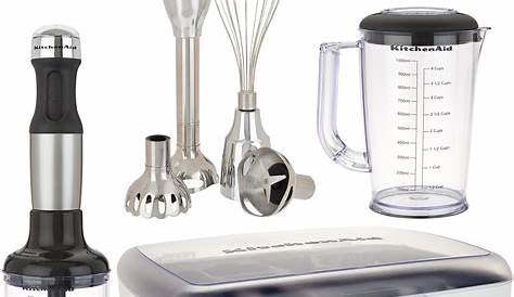 KitchenAid 5 Speed Immersion Blender w/ Case And Attachments - QVC.com