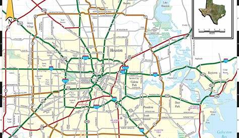 Houston city map - City of Houston map (Texas - USA)