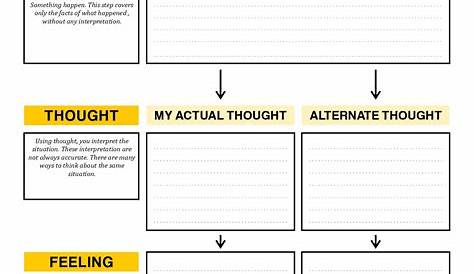 18 Best Images of Cognitive Behavioral Therapy Worksheets Anxiety
