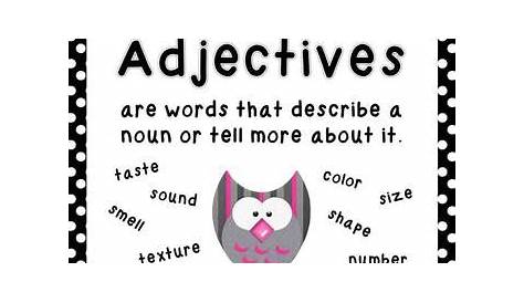 2nd Grade Adjectives Pack by Allison Chunco | TPT