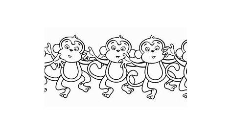 The 5 Little Monkeys Jumping On Bed Coloring Pages Coloring Pages