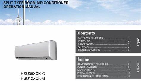haier air conditioner manual