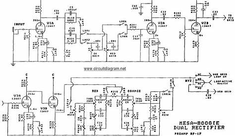Mesa Boogie Dual Rectifier schematic diagram