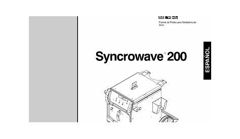 Miller SYNCROWAVE 200 Manual de usuario | Manualzz