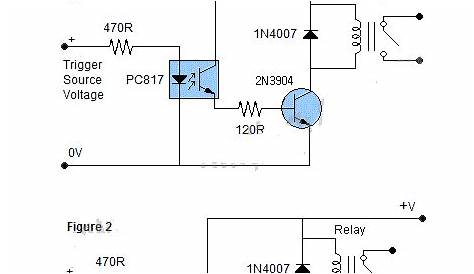 Optocoupler Relay Driver with PC817 & 2N3904 | Electronic circuit projects, Electronic