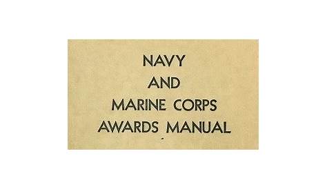 navy civilian awards manual