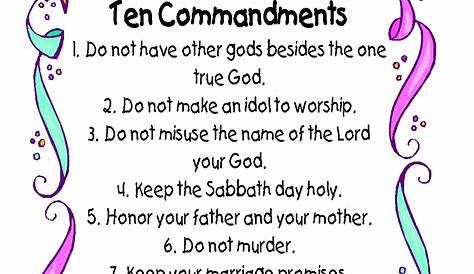 Ten Commandments Poster | Please visit kathyahutto.com