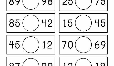 which number is bigger worksheet
