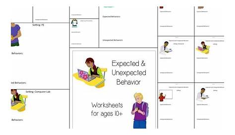 headlinesandmore: Expected & Unexpected Behavior Worksheets