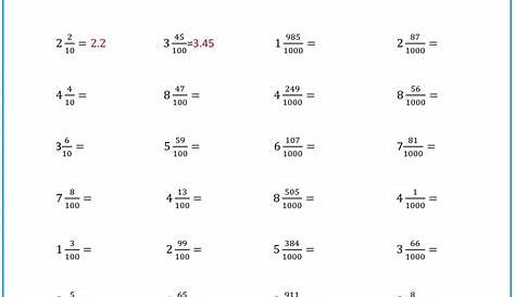 Operations With Decimals Review Worksheet