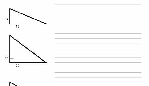 pythagorean worksheets
