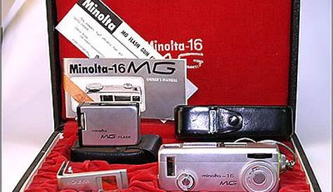 Minolta: Minolta 16 MG Kit Price Guide: estimate a camera value
