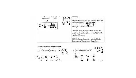 Synthetic Division - Guided Example & Practice by Math and Nerdy