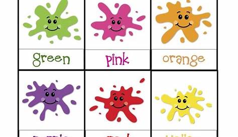 2 Year Old Learning Printables | Learning Colors Printable | School