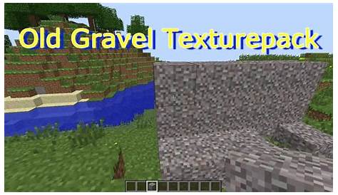 Minecraft 1.3.2 Old Original Gravel texturepack pre 1.2.5 texture