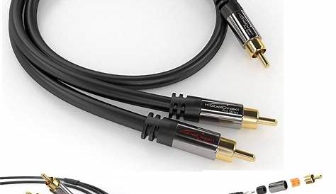 Audio Cable Subwoofer 6 Feet Digital RCA Splitter Male Y Adapter Pro