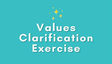 values clarification worksheets