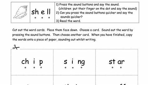 Teach child how to read: Phonics Sound Buttons Worksheets