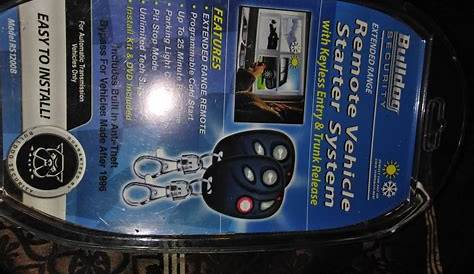 NEVER USED Bulldog RS1200B remote starter with keyless entry/trunk