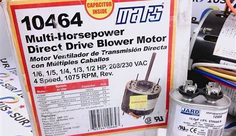 Mars Direct Drive Blower Motor 10586 Wiring Diagram