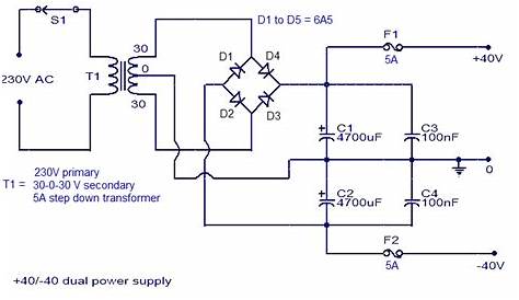 amplifier power supply circuit