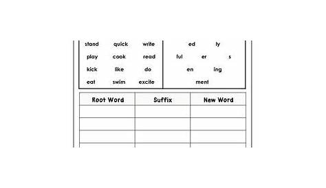 Prefix and Suffix (Freebie) | Prefixes and suffixes, Root words