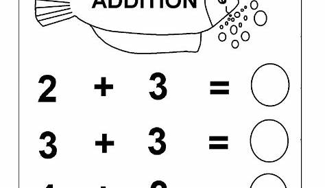 math for kindergarten addition worksheet