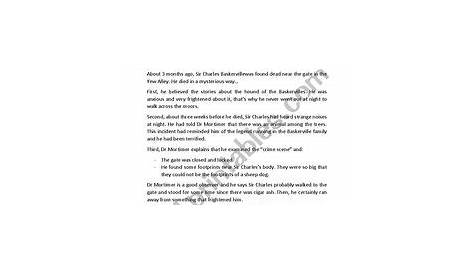 Hound of the Baskervilles - 11 pages 7 pgs excercises - ESL worksheet