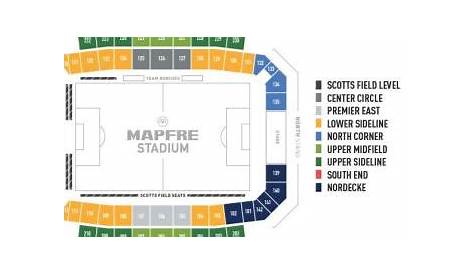Ohio stadium seat map - Mapfre stadium seating (Ohio - USA)