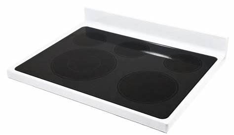 Amana AER5844VCB2 Glass Stove Cooktop (with White Trim) - Genuine OEM