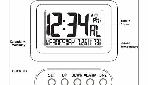La Crosse Technology Atomic Color Alarm Clock Manual | Unique Alarm Clock