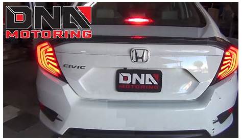 How to Install 16-18 Honda Civic 4DR Sedan Tail Lights - YouTube