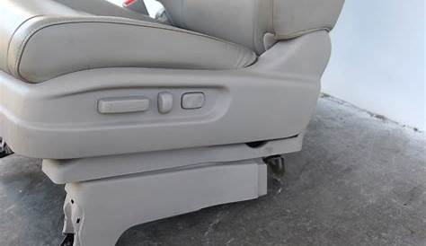 Honda Odyssey 11-13 Front Seat Set Left Driver Leather Tan/Beige, OEM