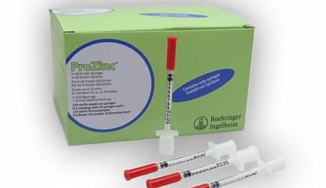 1ml Prozinc Insulin for Cats Syringes - Box of 120 Prozinc Syringes UK