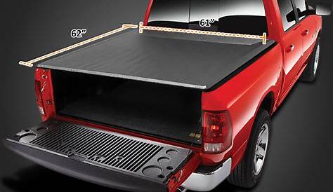 For 2016-2019 Toyota Tacoma Double Cab 5'FT Bed Soft Roll Up Tonneau
