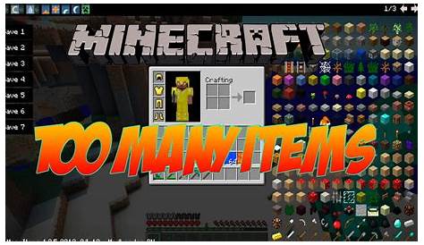 TooManyItems Mod para Minecraft 1.14.4/1.13.2/1.12.2 | MinecraftDos