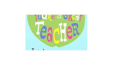teacher appreciation day cards printable