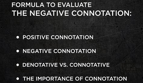 What is Negative Connotation? – Definition, Formula and Examples