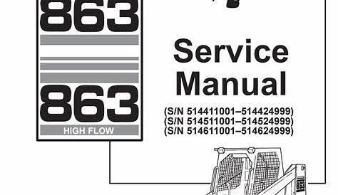 bobcat 863 maintenance schedule