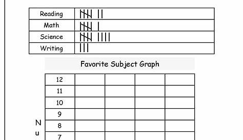grade 1 santa tally chart worksheet