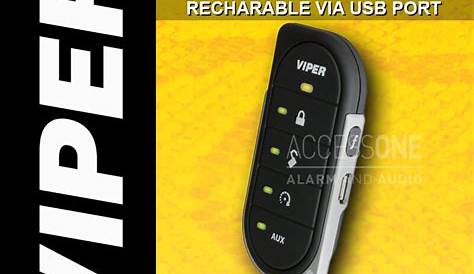 Viper 7857V 2-Way LED Remote Control With USB Charger and Manual For
