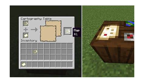 how to make a cartography table minecraft