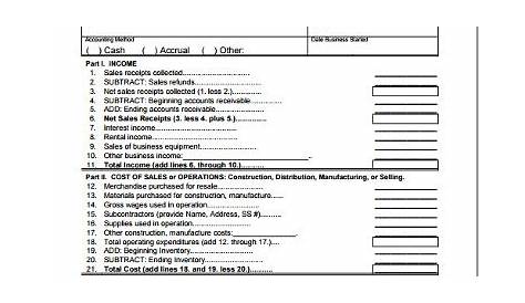 small business tax worksheets